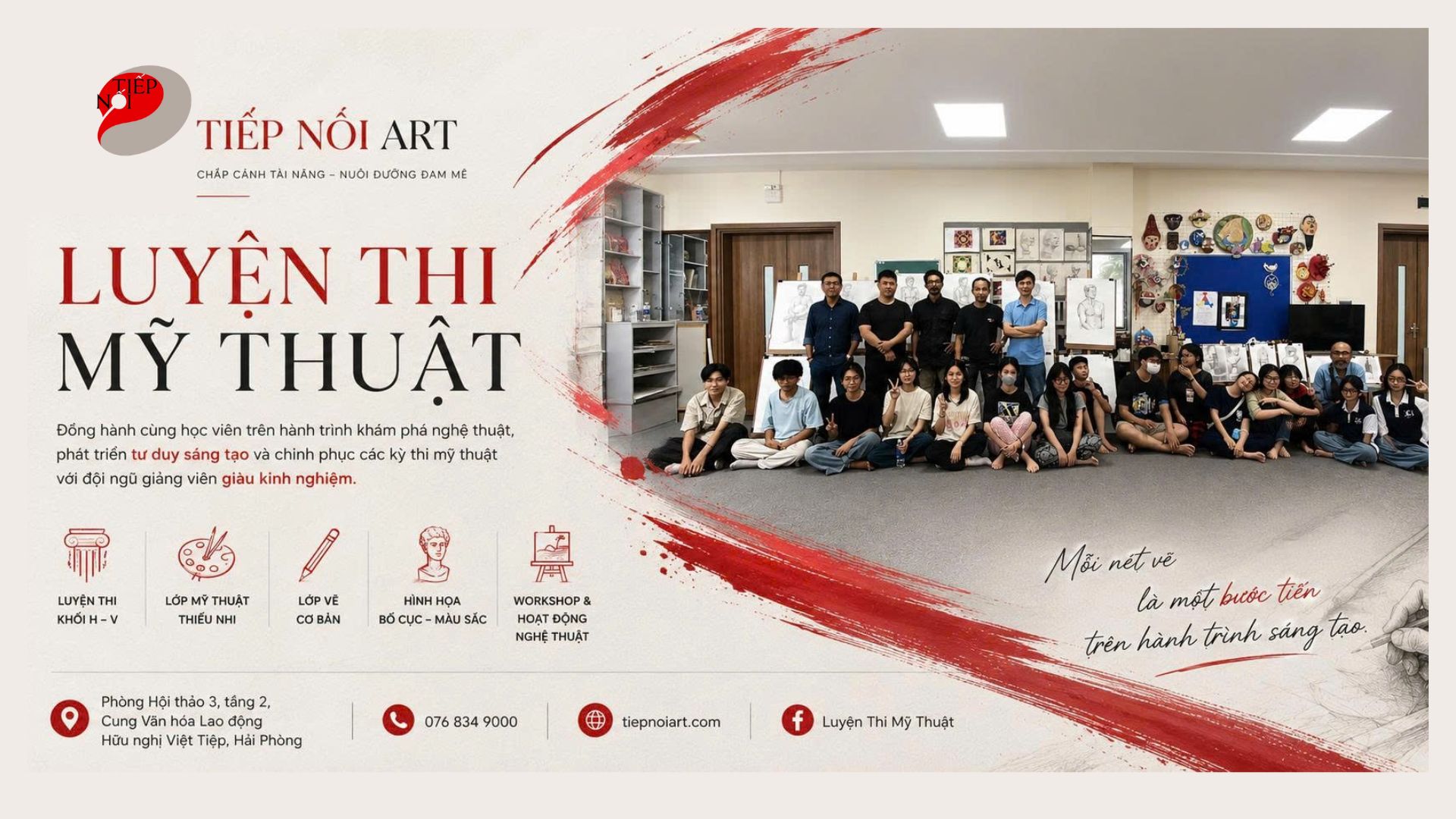 Các Khóa Học Mỹ Thuật Tại Tiếp Nối Art Dành Cho Mọi Lứa Tuổi – Nơi Nuôi Dưỡng Đam Mê Nghệ Thuật