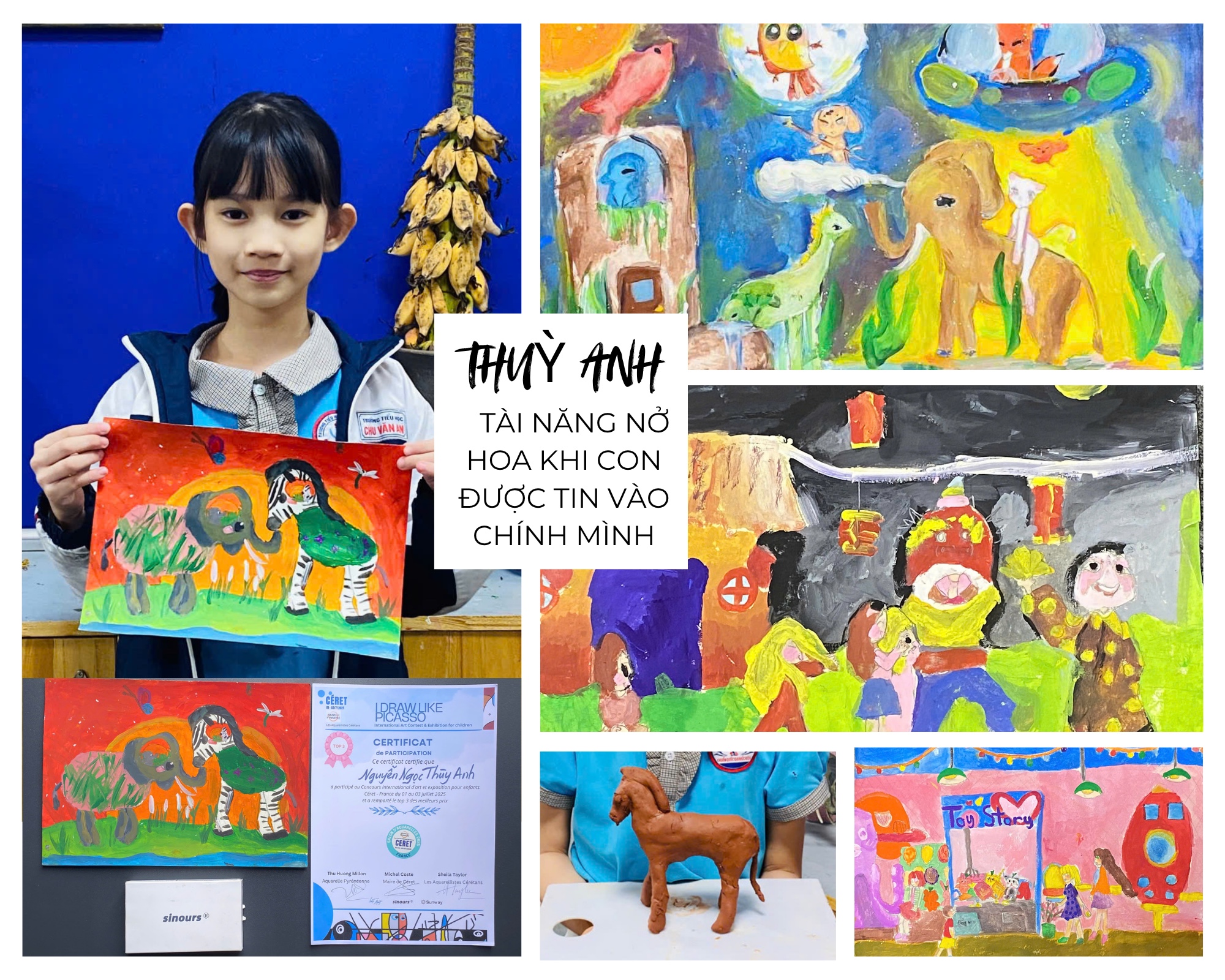 Thùy Anh – Cô Học Trò Nhỏ Của CLB Tiếp Nối Art